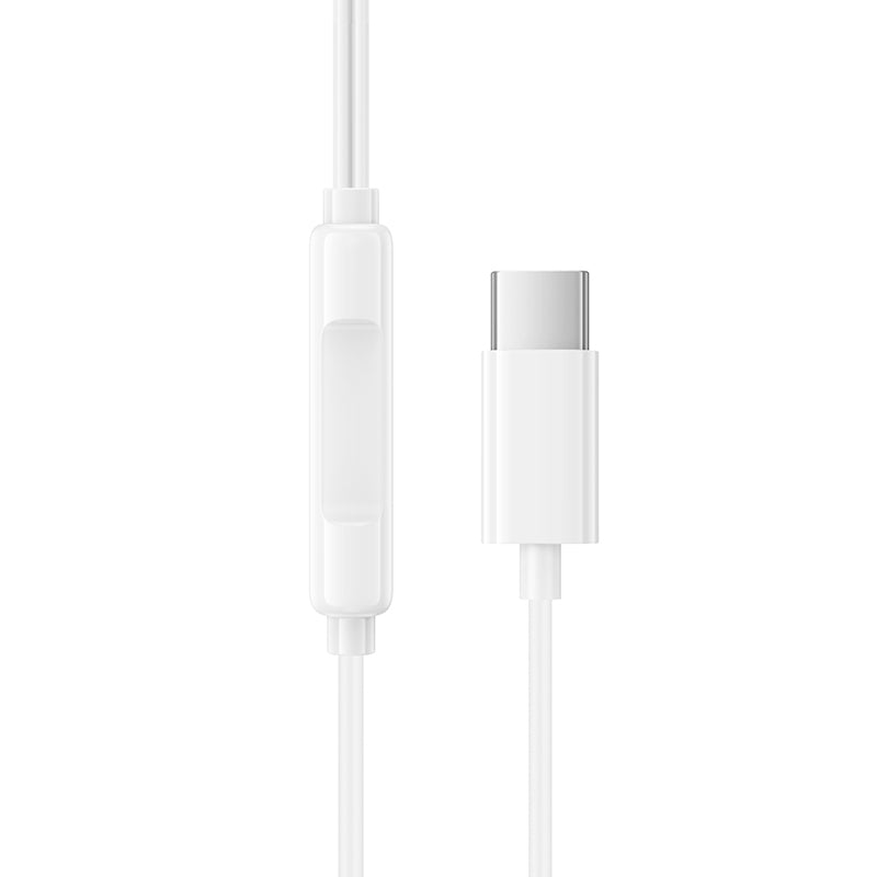 Handsfree USB-C Borofone BM100 Fuente, Hvid