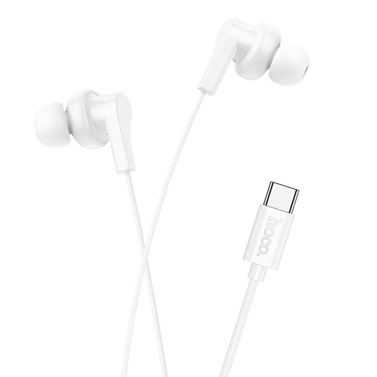 Handsfree USB-C HOCO M114, Hvid