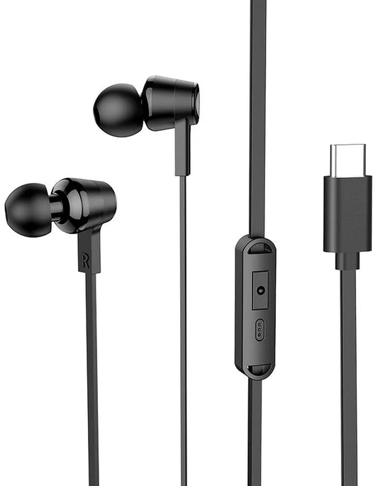 Handsfree USB-C HOCO M86, Sort