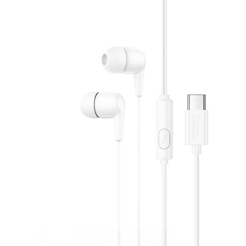 Handsfree USB-C HOCO M97, Hvid
