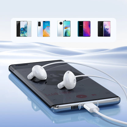 Handsfree USB-C Joyroom JR-EC05, Hvid