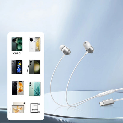 Handsfree USB-C Joyroom JR-EC06, Sølv