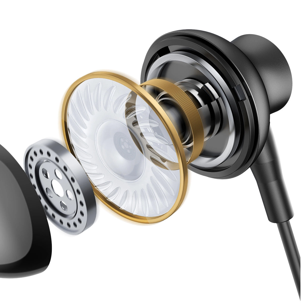 Handsfree USB-C Joyroom JR-EC07, Sort