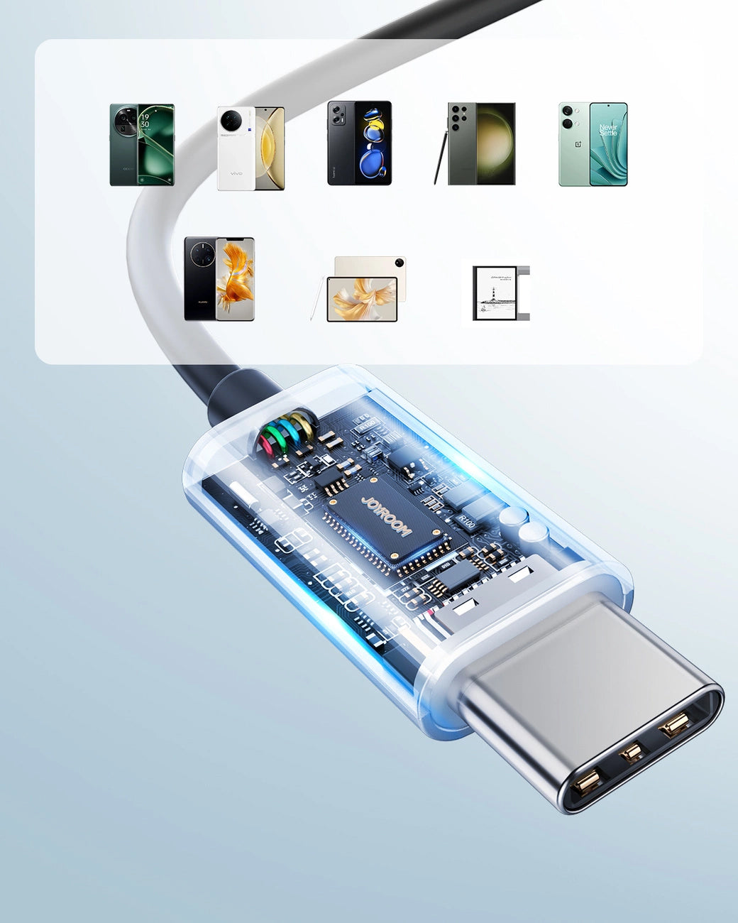 Handsfree USB-C Joyroom JR-EC07, Sort