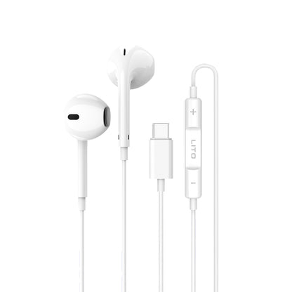 Handsfree USB-C Lito LF01T, Hvid