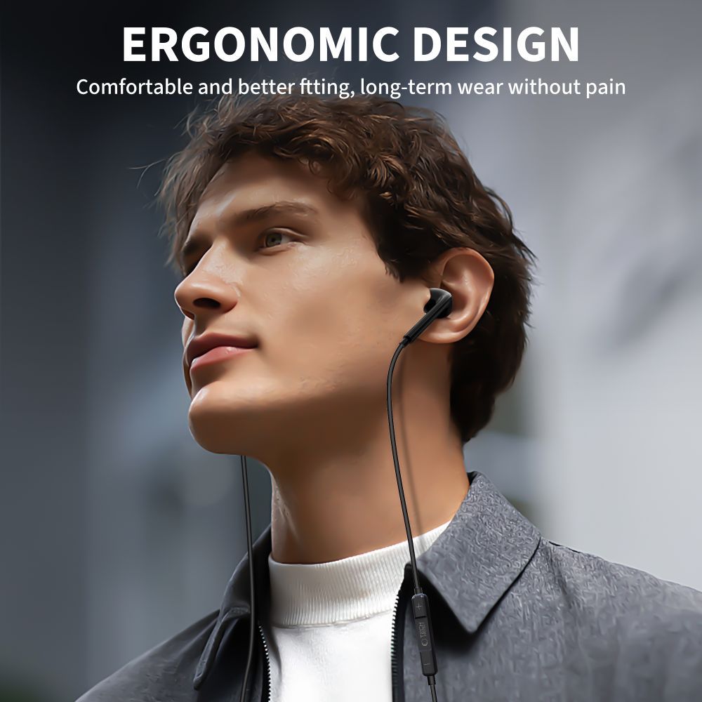 Handsfree USB-C Tech-Protect Ultraboost Core G2, Sort