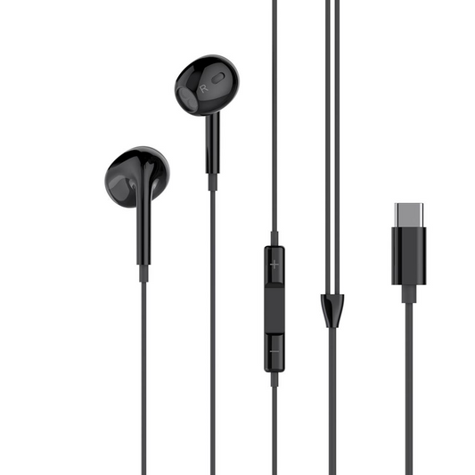 Handsfree USB-C XO Design EP74, Sort
