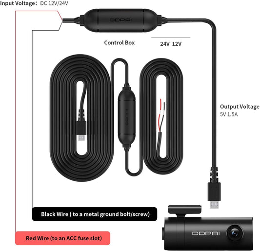 Hardwire DDPAI til Camera Mini Pro