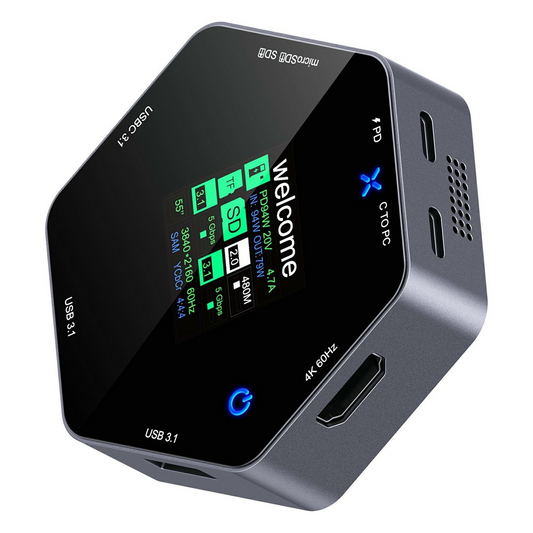 Multifunktionelt Hub OEM YC-931, 8i1, Grå