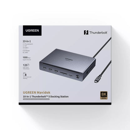 Hub Thunderbolt UGREEN U712, 10in1, Grå
