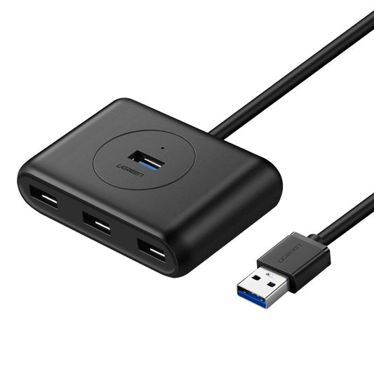 Hub USB UGREEN CR113, 4 x USB-A 3.0, 0,5 m, Sort