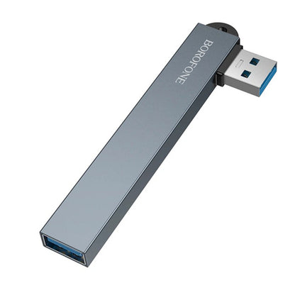Borofone FH1 USB-hub, 4i1, Grå