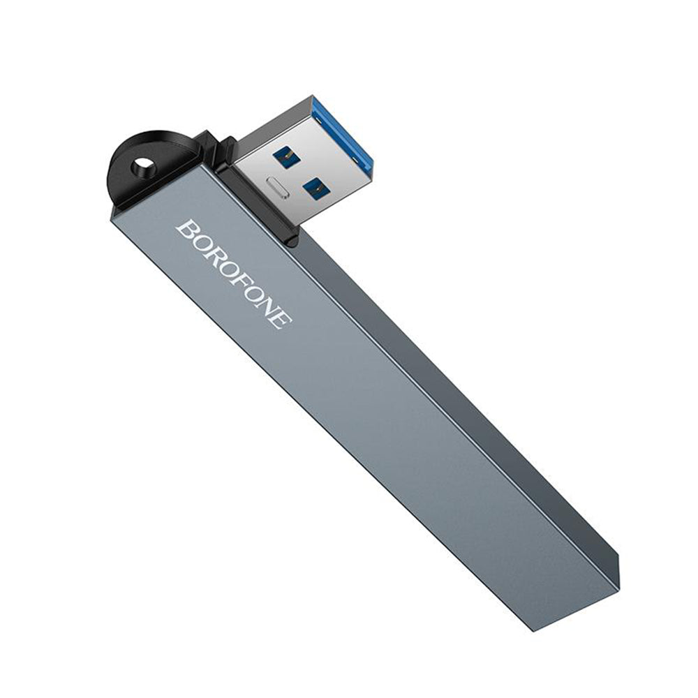 Borofone FH1 USB-hub, 4i1, Grå