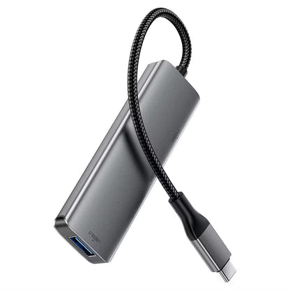 Hub USB-C Acefast J15, 4-i-1, Grå