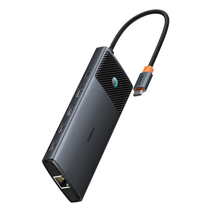 Hub USB-C Baseus Gleam II, 10in1, Sort B0114200