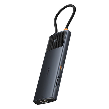 Hub USB-C Baseus Gleam II, 10in1, Sort B0114200