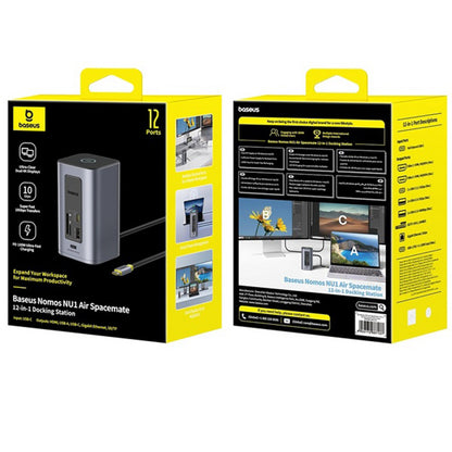 USB-C Hub Baseus Nomos NU1 Air Spacemate, 12in1, Gray B00061800123-00
