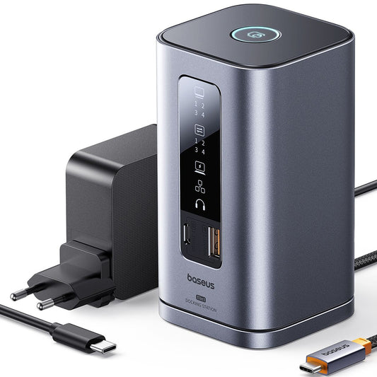 Hub USB-C Baseus Spacemate, 11in1, Grå B0112701