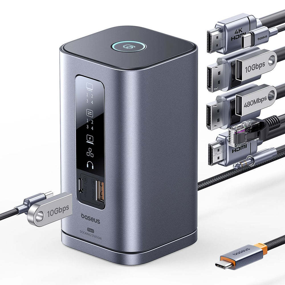 Multifunktionel Hub Baseus Spacemate, 11in1, Grå B0112701