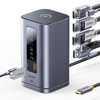 Multifunktionel Hub Baseus Spacemate, 11in1, Grå B0112701