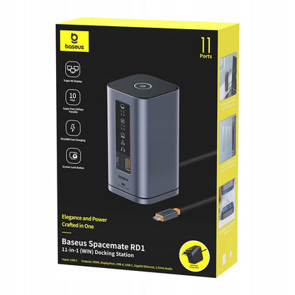 Multifunktionel Hub Baseus Spacemate, 11in1, Grå B0112701
