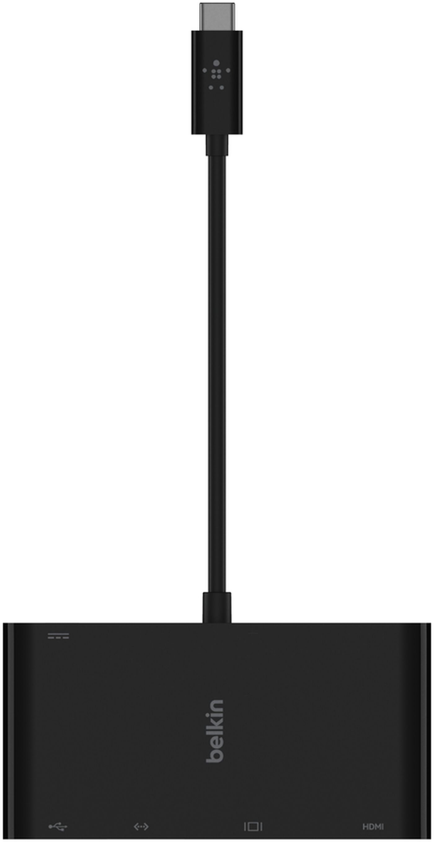 Belkin Connect USB-C Hub, 1 x USB-A 3.0 - 1 x USB-C - 1 x HDMI - 1 x VGA - 1 x RJ45, Sort AVC004btBK