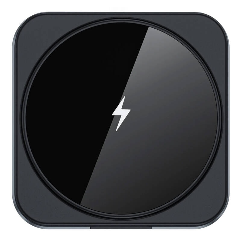 USB-C Hub med trådløs QI-opladning BlitzWolf BW-TH17, 9i1, Sort