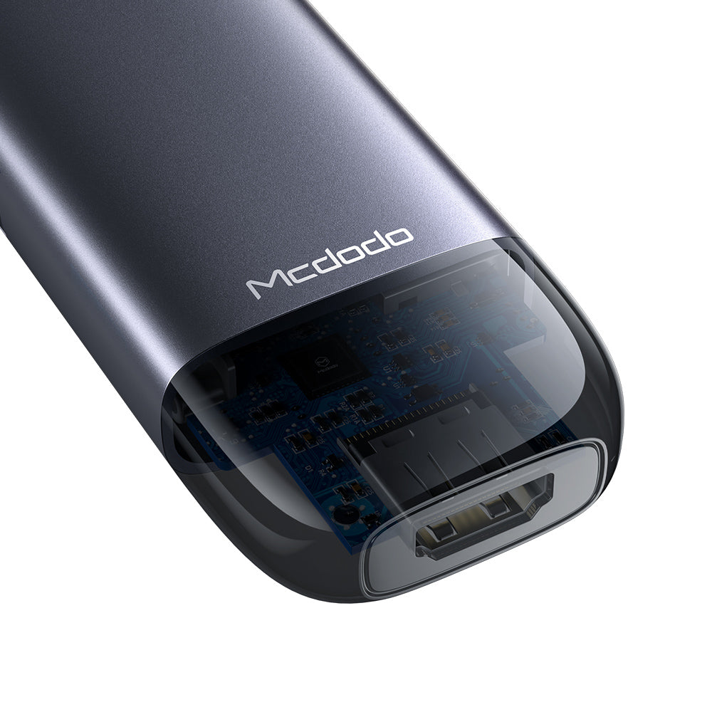 Hub USB-C McDodo HU-7740, 6in1, Grå