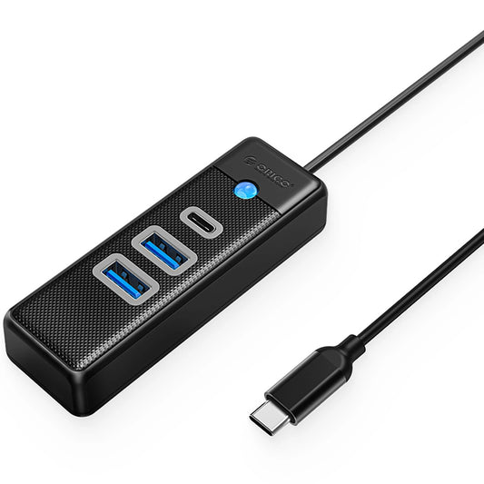 Orico PWC2U-C3 USB-C Hub, 2 x USB-A 3.0 - 1 x USB-C, Black