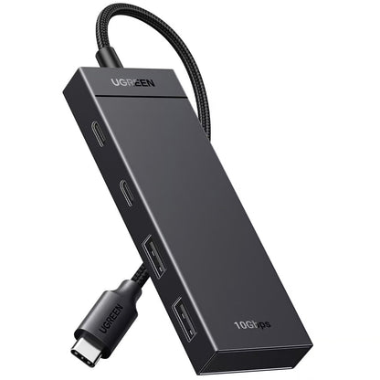Hub USB-C UGREEN CM416, 2 x USB-A 3.1 - 2 x USB-C, 0,25 m, Sort