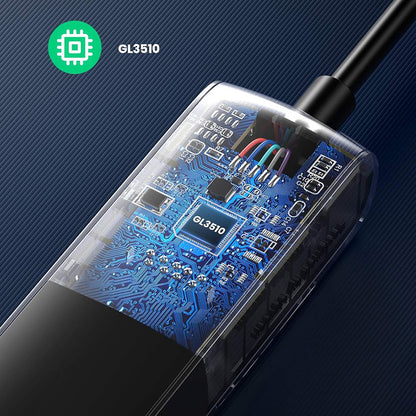 USB-C Hub UGREEN CM416 (10916), 4 x USB-A 3.0, Sort