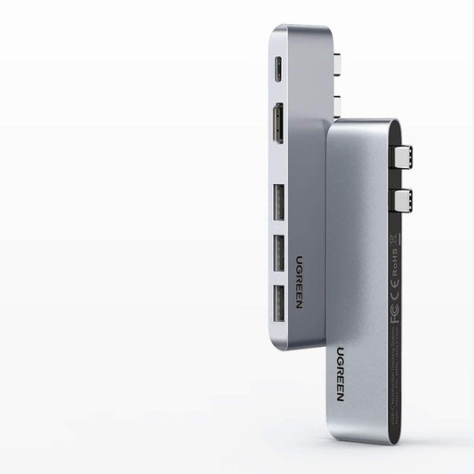 UGREEN USB-C Hub til Apple MacBook Pro / Air-serien, 3 x USB-A 3.0 - 1 x USB-C - 1 x HDMI, Grå