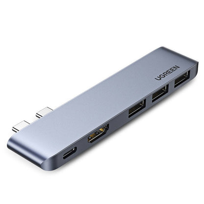 UGREEN USB-C Hub til Apple MacBook Pro / Air-serien, 3 x USB-A 3.0 - 1 x USB-C - 1 x HDMI, Grå