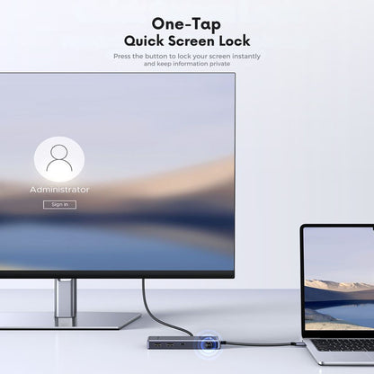USB-C Hub UGREEN Uno (75179), 2 x USB-A - 2 x USB-C - 1 x HDMI - 1 x SD - 1 x microSD, Grå