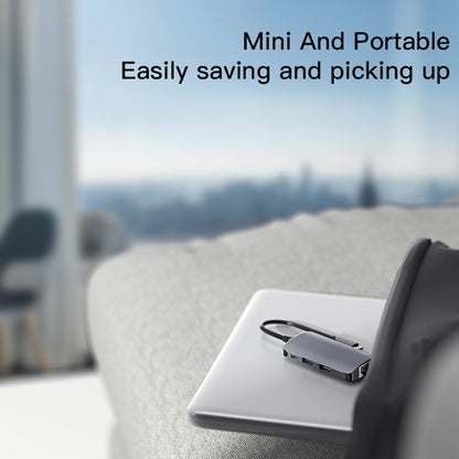 USB-C Hub Yesido HB15, 6i1, Grå