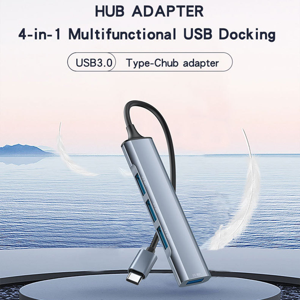 USB-C Hub Yesido HB17, 4i1, Grå