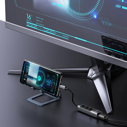 Hub USB-C Yesido HB24, 5in1, Grå