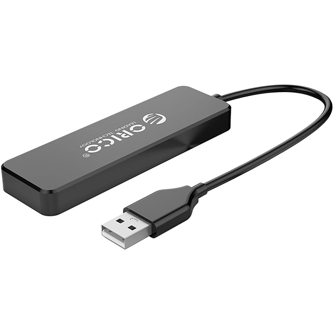USB-hub Orico FL01, 4 x USB-A, Sort