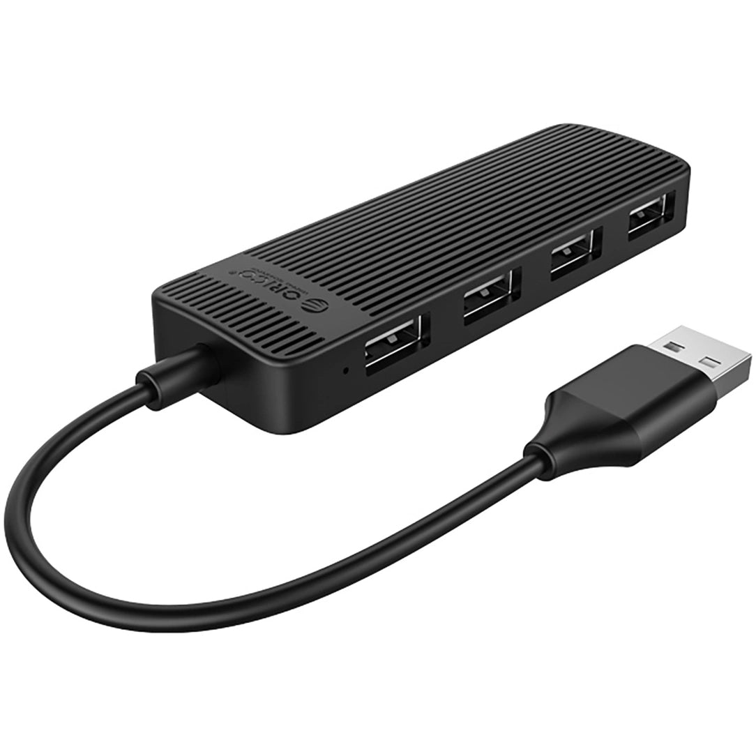 USB-hub Orico FL02, 4 x USB-A, Sort