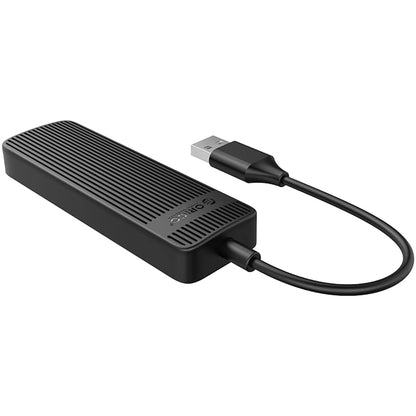 USB-hub Orico FL02, 4 x USB-A, Sort
