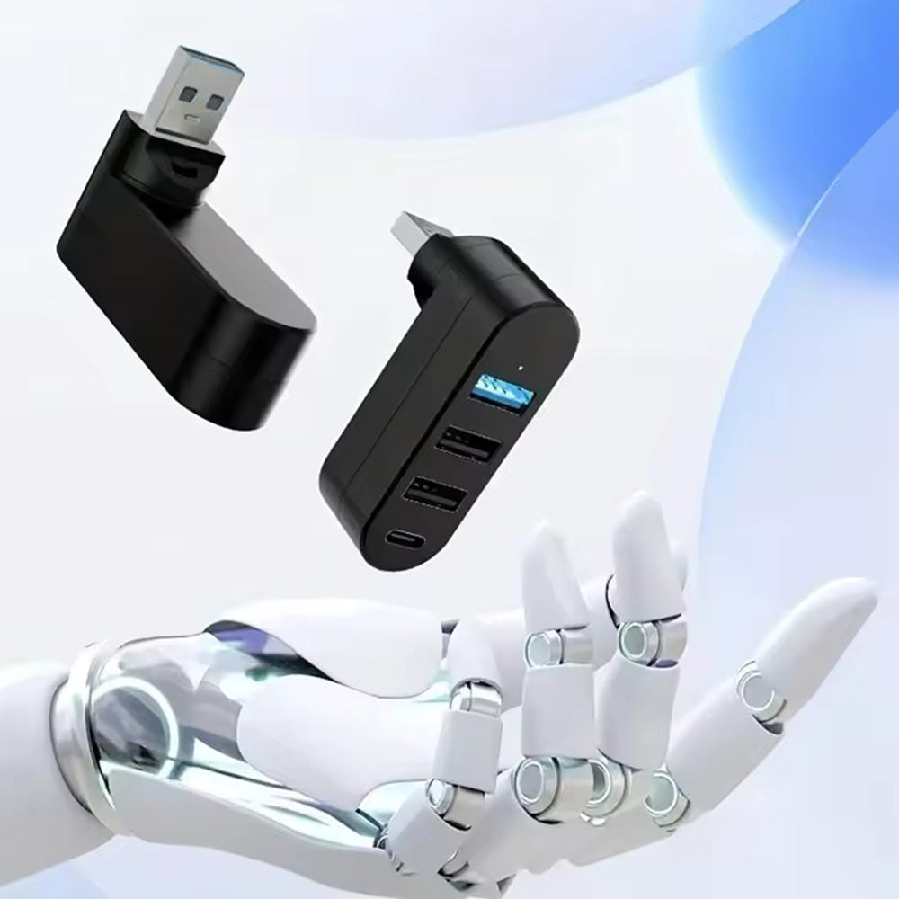 Techsuit H17 SplitterNode USB Hub, 4in1, Black