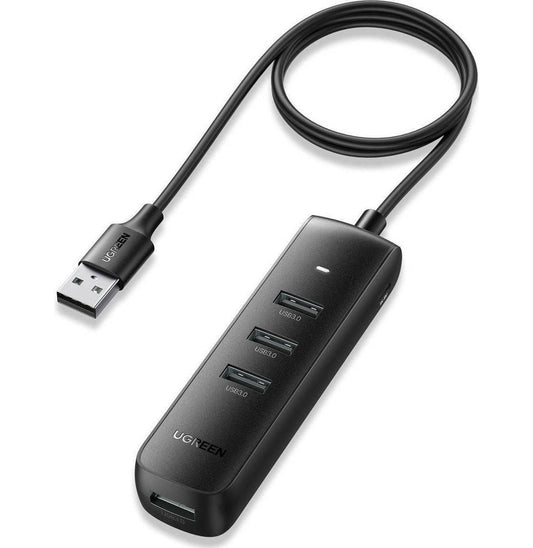 USB-hub UGREEN CM416, 4 x USB-A 3.0, 1 m, Sort