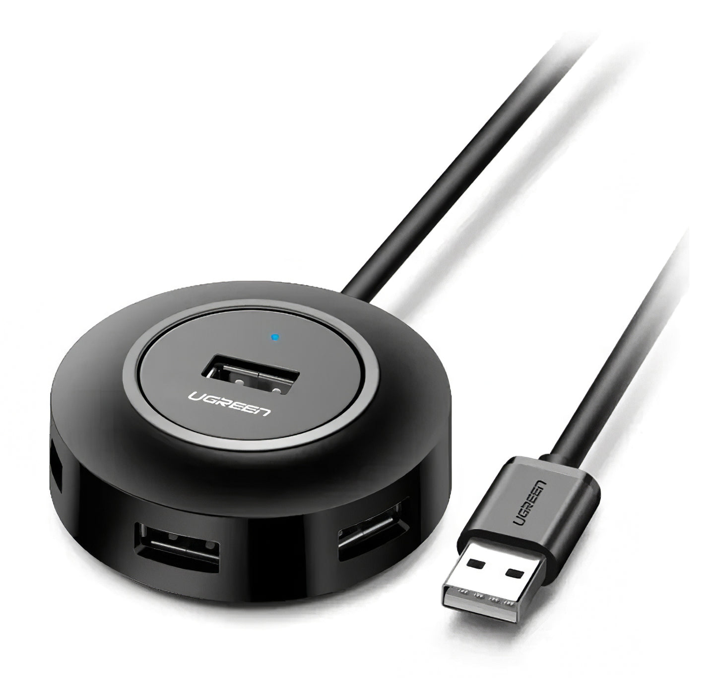 USB-hub UGREEN CR106, 4 x USB-A, 1 m, sort