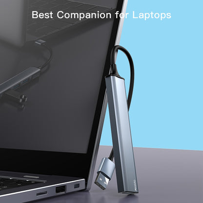 USB-hub Yesido HB18, 4-i-1, Grå