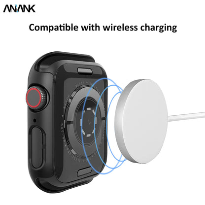 Anank Screen Guard-etui til Apple Watch Series 7 41mm, Sort