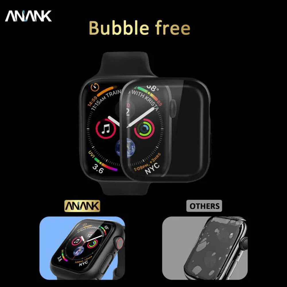 Anank Screen Guard-etui til Apple Watch Series 7 41mm, Sort