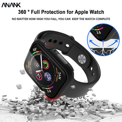 Anank Screen Guard-etui til Apple Watch Series 7 41mm, Sort