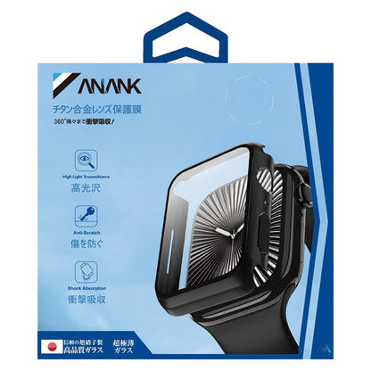 Anank Screen Guard-etui til Apple Watch Series 7 41mm, Sort