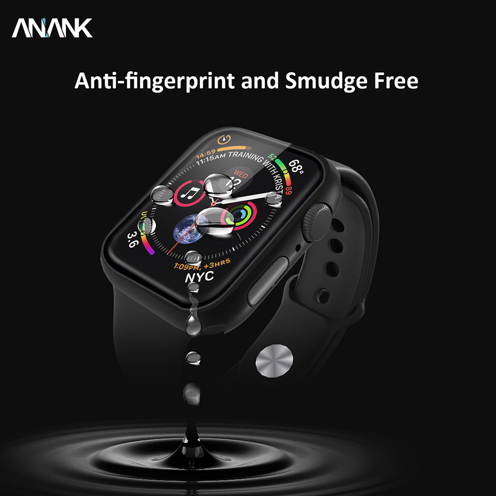 Anank Screen Guard Case for Apple Watch Series 7 45mm, Black