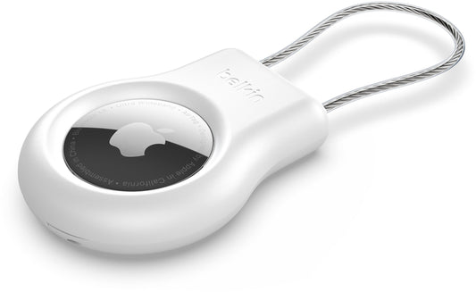 Belkin Wire Cable-etui til Apple AirTag, hvid MSC009btWH